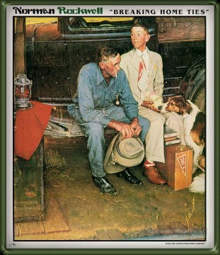 ノーマン・ロックウェル Painting - 家庭の絆を断ち切る 1954 年 ノーマン ロックウェル